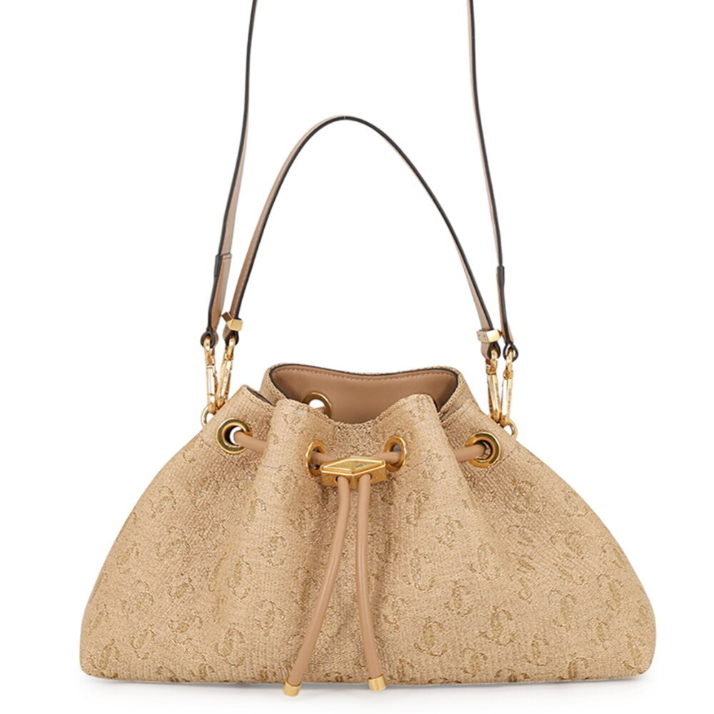 Jimmy Choo handbag Cinch Medium Raffia JIMMY CHOO 2-way